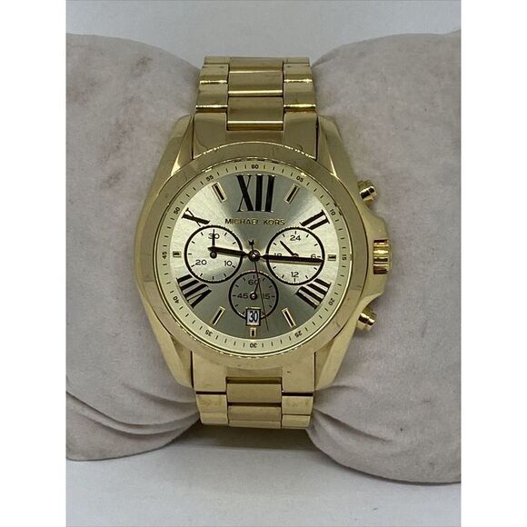 Michael Kors Bradshaw MK5605 Women Stainless Steel Analog Dial Wrist Watch MP824 - Picture 1 of 12